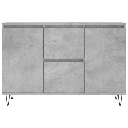 vidaXL Sideboard Concrete Grey 101.5x35x70 cm Engineered Wood