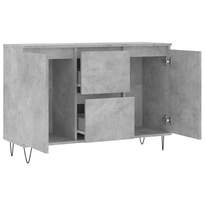 vidaXL Sideboard Concrete Grey 101,5x35x70 cm Engineered Wood