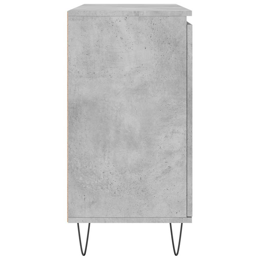 vidaXL Sideboard Concrete Grey 101.5x35x70 cm Engineered Wood