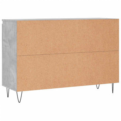 vidaXL Sideboard Concrete Grey 101.5x35x70 cm Engineered Wood