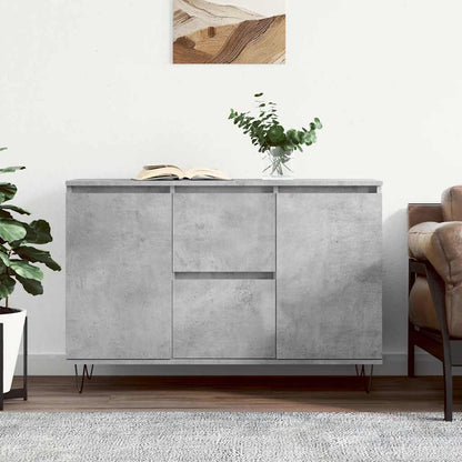 vidaXL Sideboard Concrete Grey 101,5x35x70 cm Engineered Wood