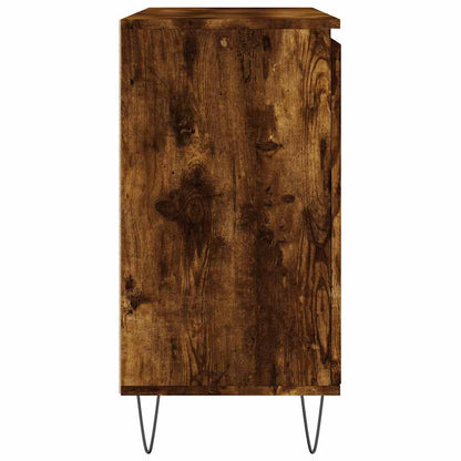 vidaXL Sideboard Smoked Oak 101,5x35x70 cm Engineered Wood