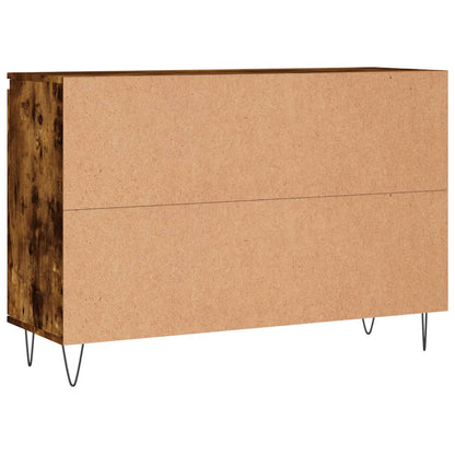 vidaXL Sideboard Smoked Oak 101.5x35x70 cm Engineered Wood
