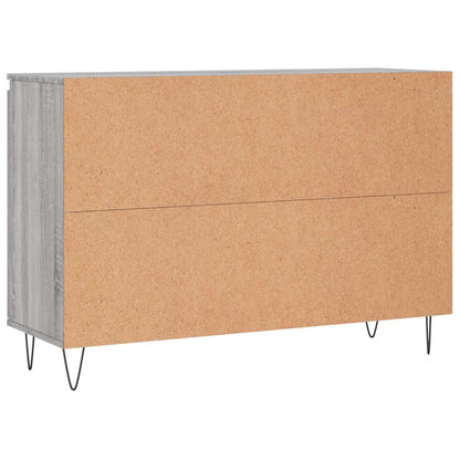 vidaXL Sideboard Grey Sonoma 101,5x35x70 cm Engineered Wood