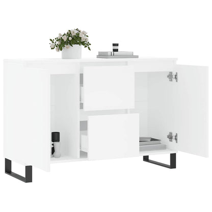 vidaXL Sideboard White 101.5x35x70 cm Engineered Wood