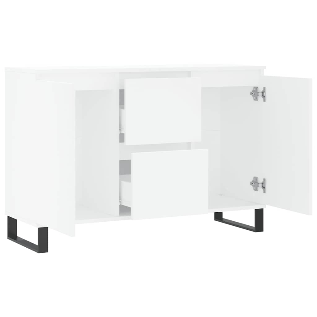 vidaXL Sideboard White 101.5x35x70 cm Engineered Wood