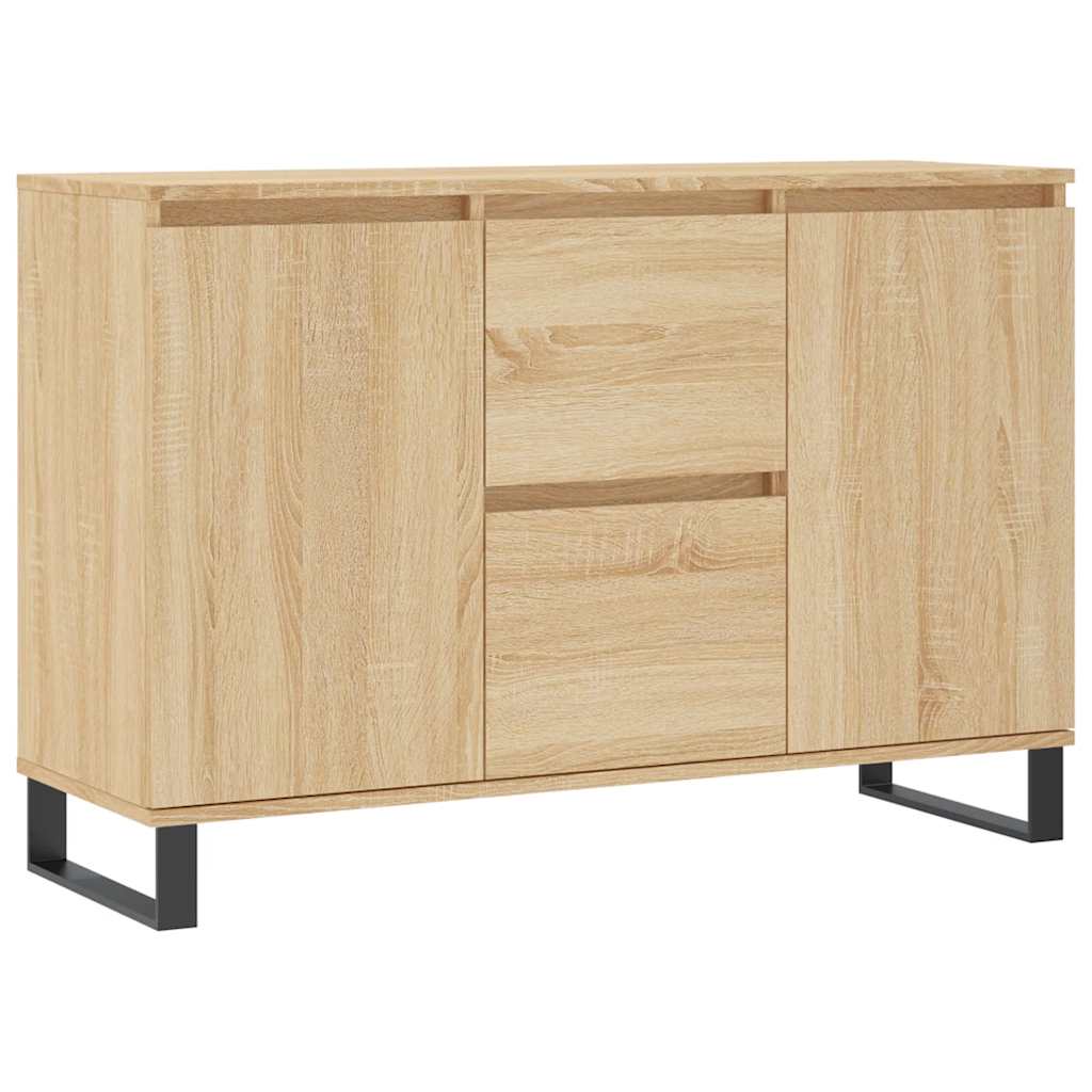 vidaXL Sideboard Sonoma Oak 101,5x35x70 cm Engineered Wood