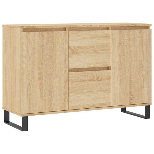 vidaXL Sideboard Sonoma Oak 101,5x35x70 cm Engineered Wood