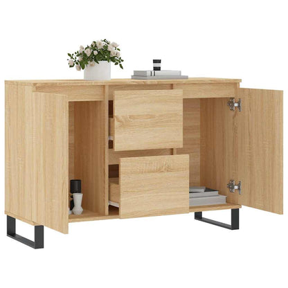 vidaXL Sideboard Sonoma Oak 101,5x35x70 cm Engineered Wood