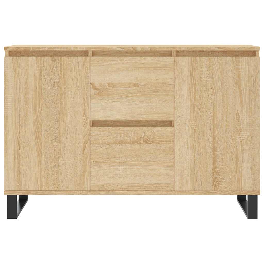 vidaXL Sideboard Sonoma Oak 101,5x35x70 cm Engineered Wood