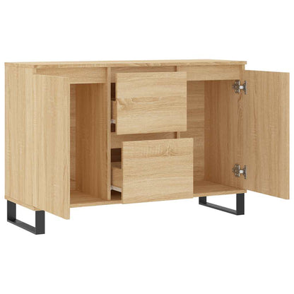 vidaXL Sideboard Sonoma Oak 101,5x35x70 cm Engineered Wood