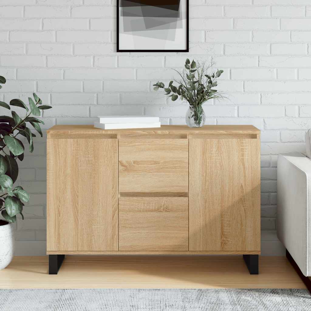 vidaXL Sideboard Sonoma Oak 101,5x35x70 cm Engineered Wood