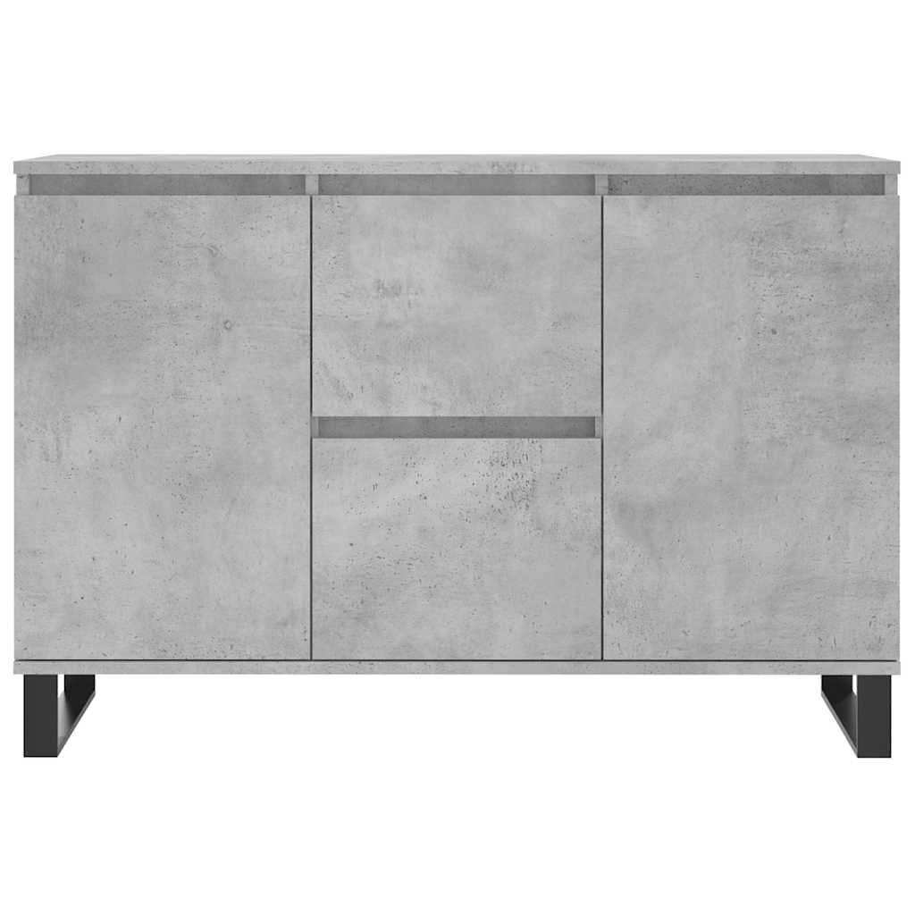 vidaXL Sideboard Concrete Grey 101.5x35x70 cm Engineered Wood