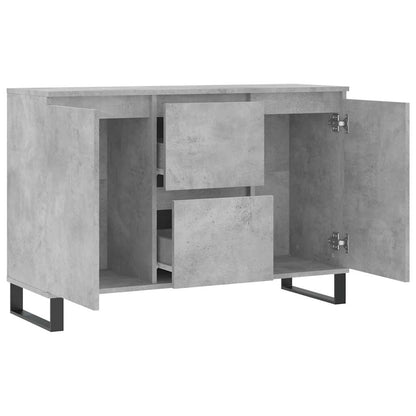 vidaXL Sideboard Concrete Grey 101,5x35x70 cm Engineered Wood