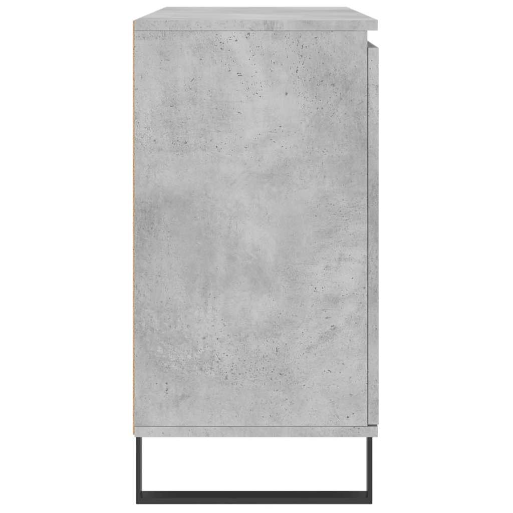 vidaXL Sideboard Concrete Grey 101.5x35x70 cm Engineered Wood