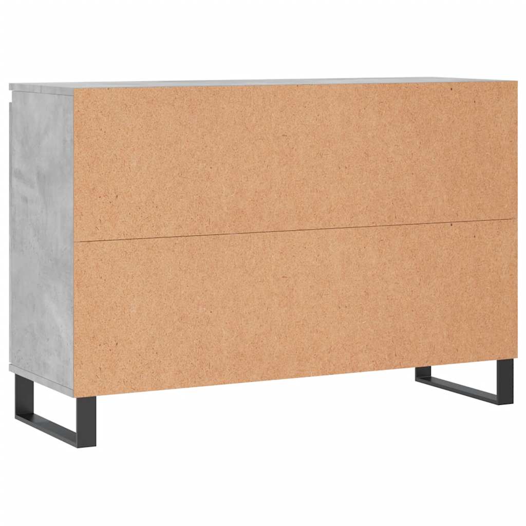 vidaXL Sideboard Concrete Grey 101.5x35x70 cm Engineered Wood