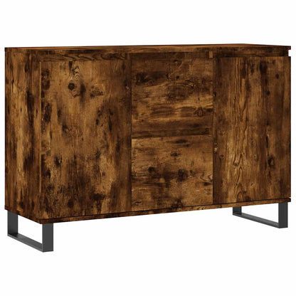 vidaXL Sideboard Smoked Oak 101,5x35x70 cm Engineered Wood