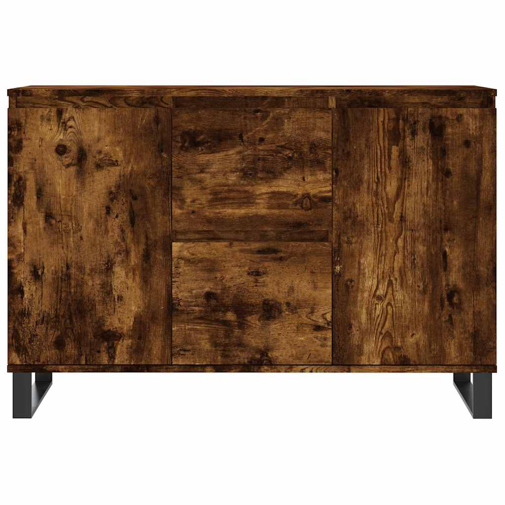 vidaXL Sideboard Smoked Oak 101.5x35x70 cm Engineered Wood