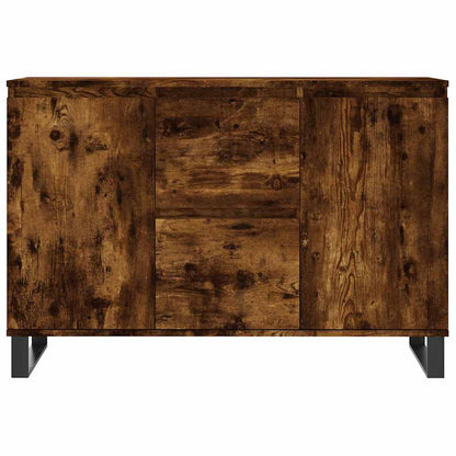 vidaXL Sideboard Smoked Oak 101.5x35x70 cm Engineered Wood