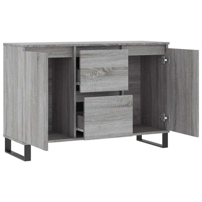 vidaXL Sideboard Grey Sonoma 101,5x35x70 cm Engineered Wood