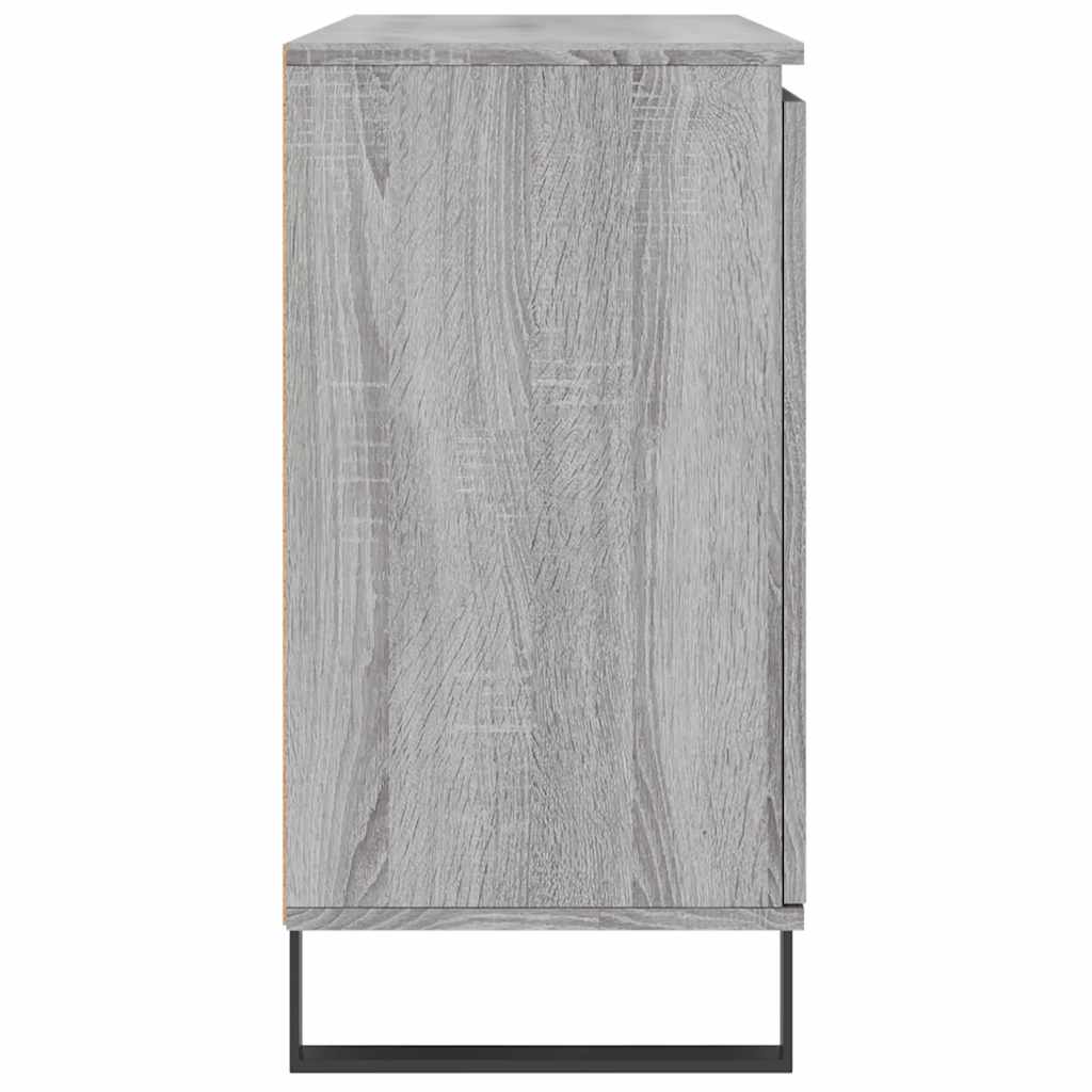 vidaXL Sideboard Grey Sonoma 101.5x35x70 cm Engineered Wood