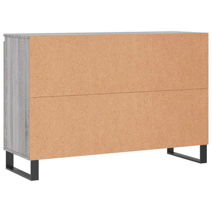 vidaXL Sideboard Grey Sonoma 101.5x35x70 cm Engineered Wood