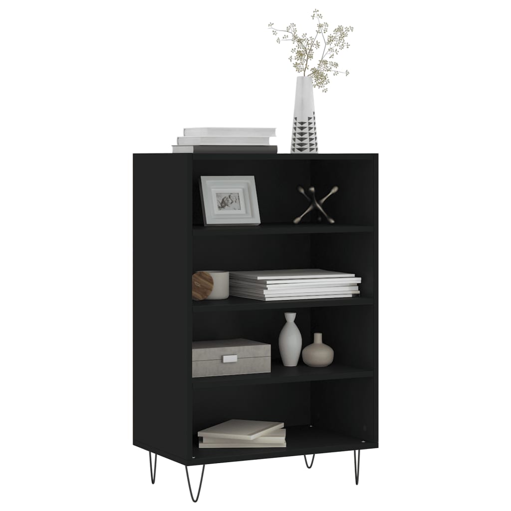 vidaXL Highboard Black 57x35x90 cm Engineered Wood