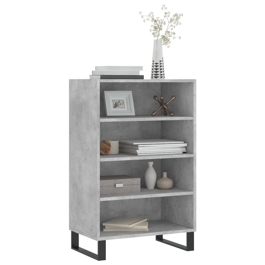 vidaXL Highboard Concrete Grey 57x35x90 cm Engineered Wood