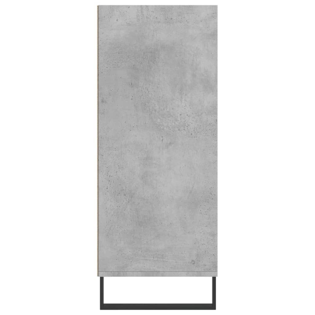vidaXL Highboard Concrete Grey 57x35x90 cm Engineered Wood