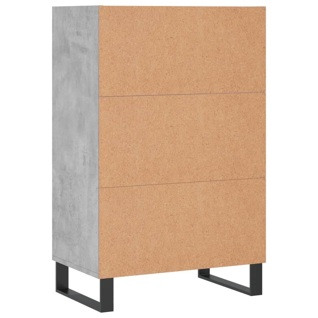 vidaXL Highboard Concrete Grey 57x35x90 cm Engineered Wood