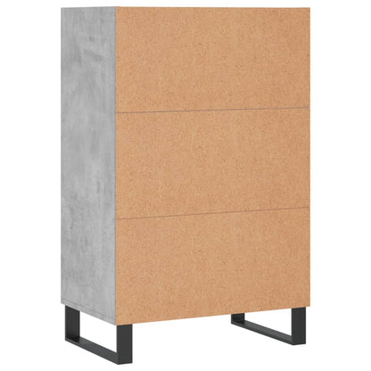 vidaXL Highboard Concrete Grey 57x35x90 cm Engineered Wood