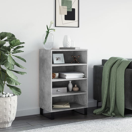 vidaXL Highboard Concrete Grey 57x35x90 cm Engineered Wood