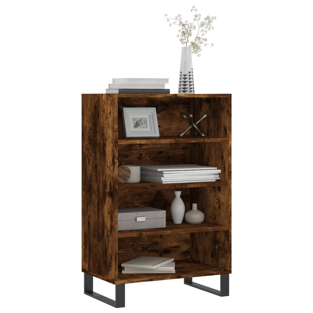 vidaXL Highboard Smoked Oak 57x35x90 cm Engineered Wood