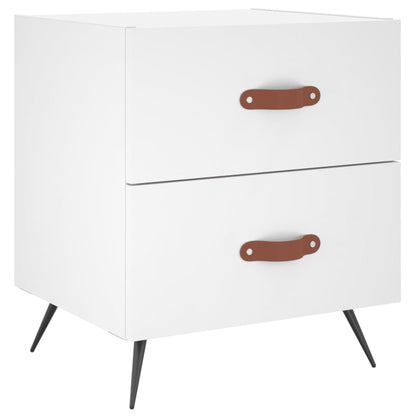 vidaXL Bedside Cabinets 2 pcs White 40x35x47.5 cm Engineered Wood