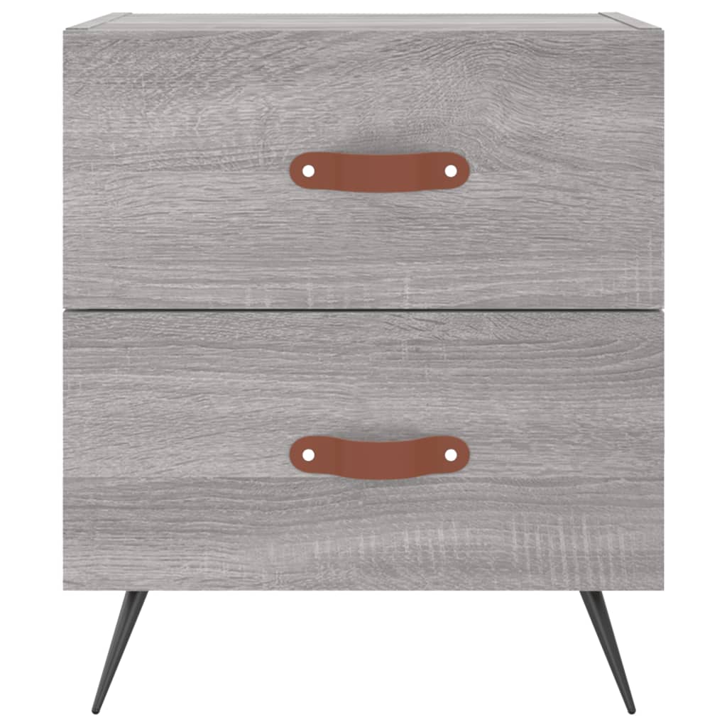 vidaXL Bedside Cabinets 2 pcs Grey Sonoma 40x35x47.5 cm Engineered Wood
