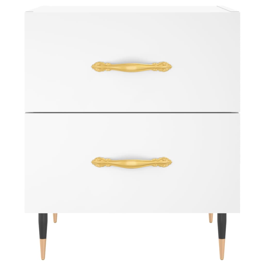 vidaXL Bedside Cabinet White 40x35x47,5 cm Engineered Wood