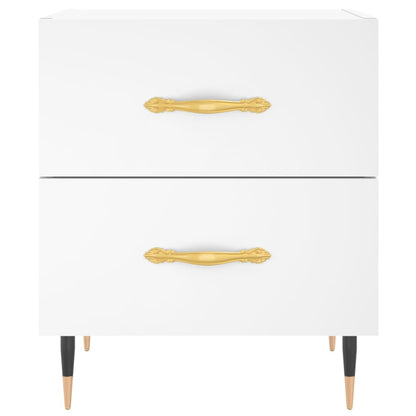 vidaXL Bedside Cabinet White 40x35x47,5 cm Engineered Wood