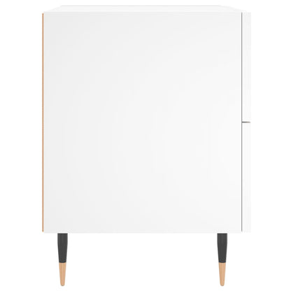 vidaXL Bedside Cabinet White 40x35x47,5 cm Engineered Wood