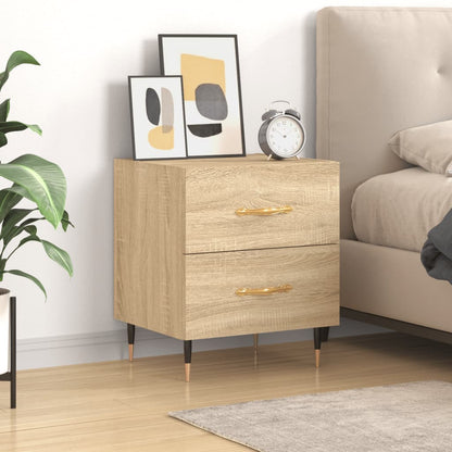 vidaXL Bedside Cabinet Sonoma Oak 40x35x47,5 cm Engineered Wood