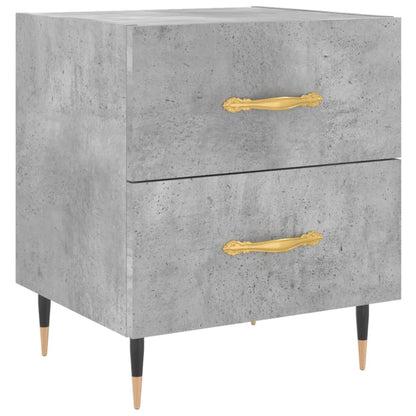 vidaXL Bedside Cabinet Concrete Grey 40x35x47.5 cm Engineered Wood