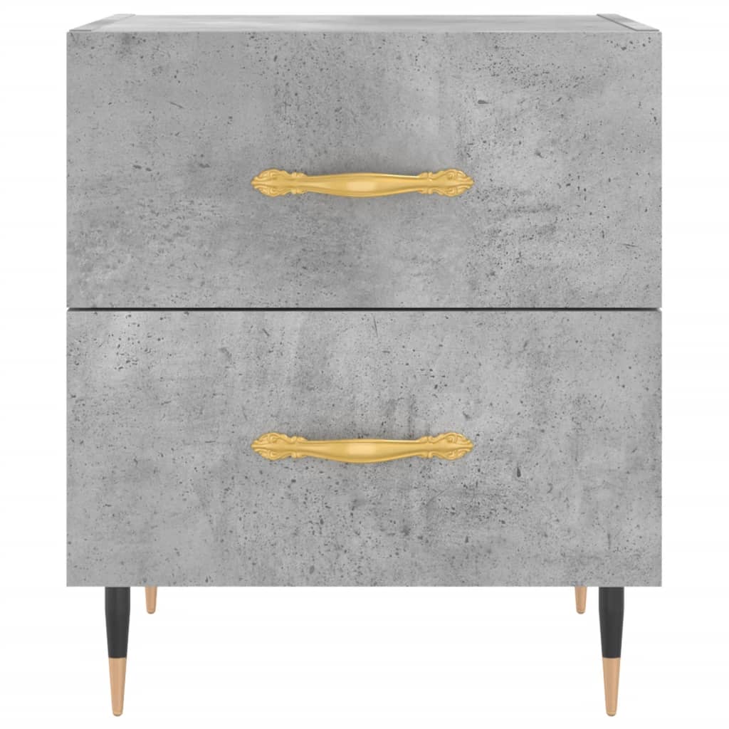 vidaXL Bedside Cabinet Concrete Grey 40x35x47.5 cm Engineered Wood
