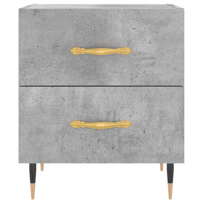 vidaXL Bedside Cabinet Concrete Grey 40x35x47.5 cm Engineered Wood