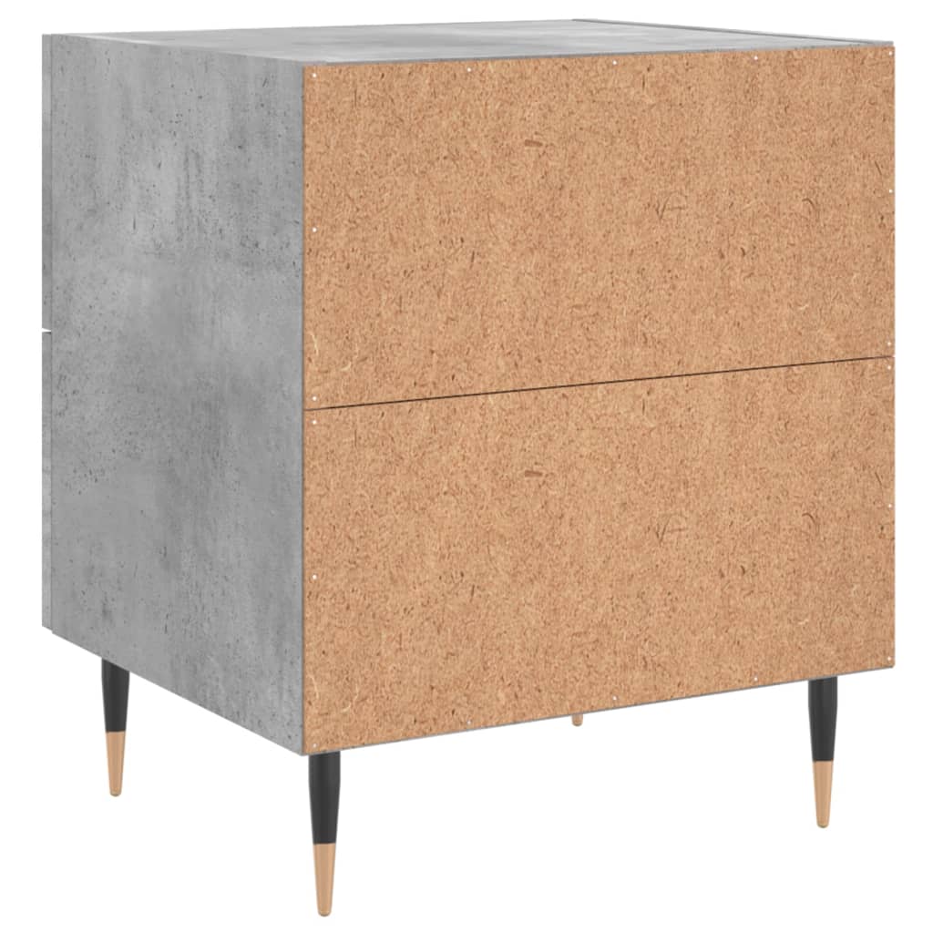 vidaXL Bedside Cabinet Concrete Grey 40x35x47.5 cm Engineered Wood