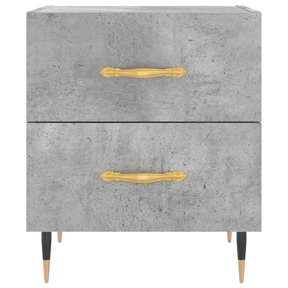 vidaXL Bedside Cabinets 2 pcs Concrete Grey 40x35x47.5 cm