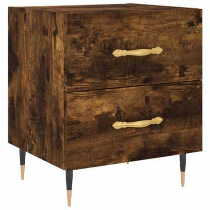 vidaXL Bedside Cabinets 2 pcs Smoked Oak 40x35x47.5 cm Engineered Wood