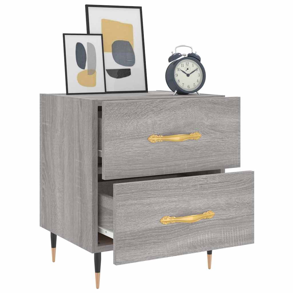 vidaXL Bedside Cabinet Grey Sonoma 40x35x47,5 cm Engineered Wood