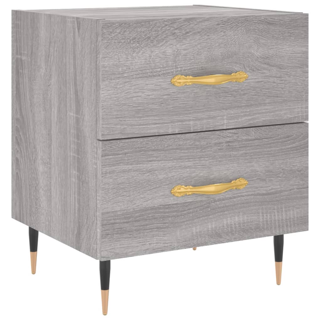 vidaXL Bedside Cabinets 2 pcs Grey Sonoma 40x35x47.5 cm Engineered Wood