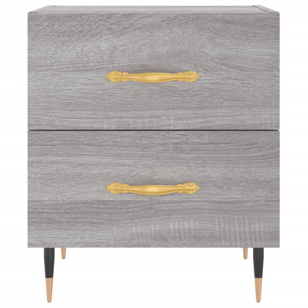 vidaXL Bedside Cabinets 2 pcs Grey Sonoma 40x35x47.5 cm Engineered Wood
