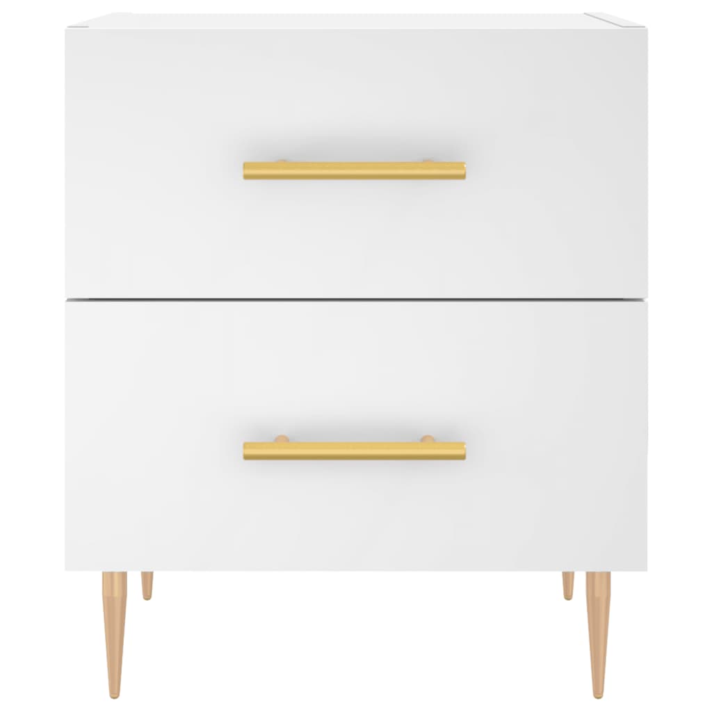 vidaXL Bedside Cabinets 2 pcs White 40x35x47,5 cm Engineered Wood