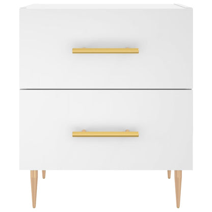 vidaXL Bedside Cabinets 2 pcs White 40x35x47,5 cm Engineered Wood
